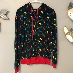 Christmas lights hoodie size medium